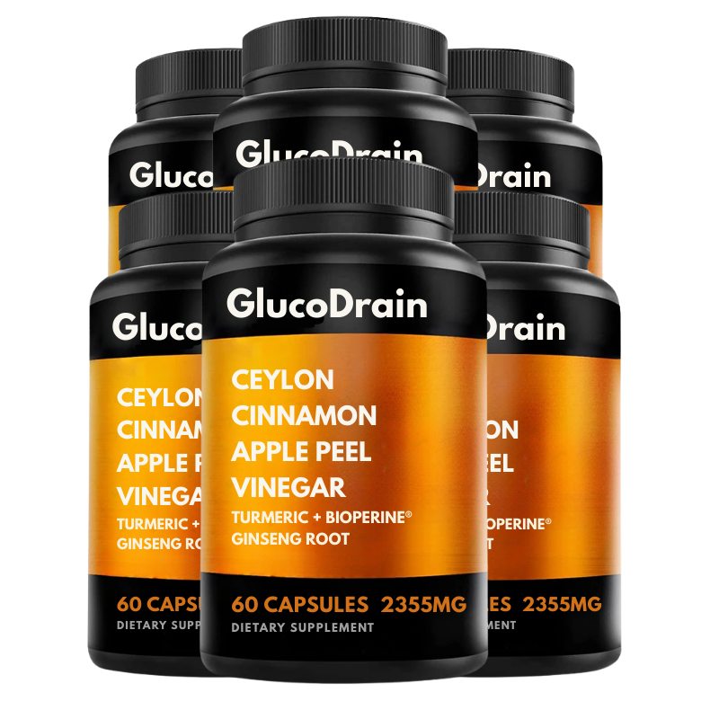 GlucoDrain - 6 Bottles